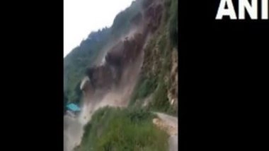India News | Himachal: Manglad-Bagvat Road Closed After Massive Landslide