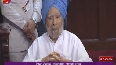 India News | Former PM Manmohan Singh Attends Rajya Sabha During Discussion on Delhi Services Bill