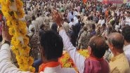 India News | MP: Locals Flock to CM&rsquo;s Roadshow in Neemuch, Showers Him with Petals