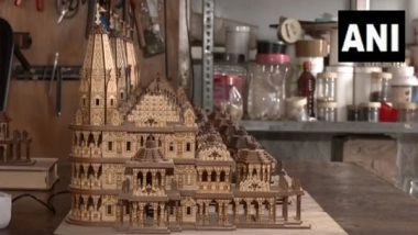 India News | Charitable Organization in Surat Crafts Ram Temple Models as Diwali Gifts 