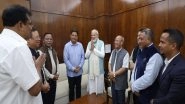India News | Meghalaya CM Sangma Calls on PM Modi with His Cabinet Colleagues