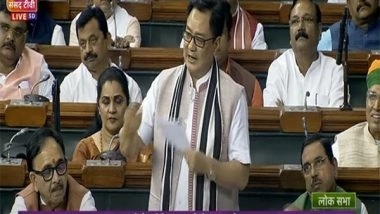 India News | Congress Will Regret the No-confidence Motion Later: Kiren Rijiju