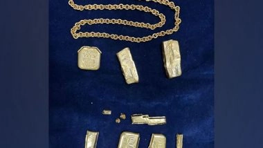 India News | Telangana: Custom Officials Seize Gold Worth over Rs 93.26 Lakh