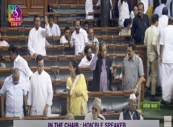No-Confidence Motion Debate in Parliament: Congress, NCP and DMK MPs Stage Walkout as FM Nirmala Sitharaman Speaks on Motion of No Confidence