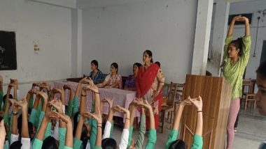 Business News | FitIndia Dynamo Ayushi Tondon Revisit Alma Mater, Empower Students with Yoga Techniques for Optimal Mental Resilience