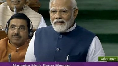 India News | “Fielding Vipaksh Ne Organise Ki, Chauke-chakke Yahin Se Lage”: PM Modi Uses Cricket Analogy to Target Opposition