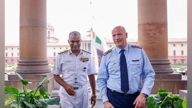 World News | Indian Navy Chief, German Air Force Chief Discuss Avenues of Collaboration to Bolster Defence Cooperation