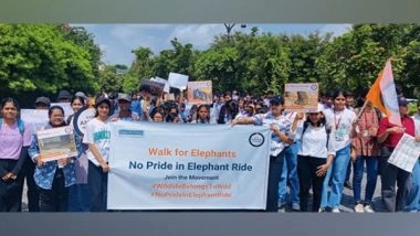 Business News | End Elephant Rides, Urges World Animal Protection During Citizens' Walk to Rajasthan Chief Minister on Occasion of World Elephant Day