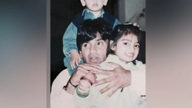 Entertainment News | “Thank You for Being Our Rock”: Athiya, Ahan Share Adorable Pictures to Wish Their “papa” Suniel Shetty on His Birthday