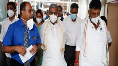 India News | Karnataka BBMP Fire: CM Siddaramaiah, Dy CM Shivakumar Visit Injured in Hospital, Order Probe