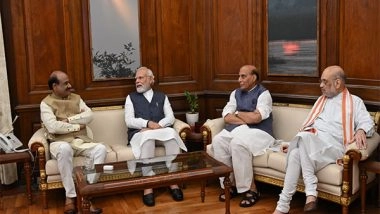 India News | PM Modi Meets Lok Sabha Speaker Om Birla After Conclusion of Monsoon Session&nbsp;