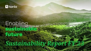 Business News | Tanla Unveils Sustainability Report for Fiscal Year 22-23