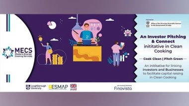 Business News | MECS, in Association with Their India Partner, Finovista, Announces Investor Pitching & Connect Initiative in Clean Cooking Sector