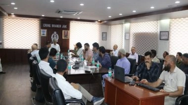 India News | J-K: SDGP Crime Chairs Meeting with Management Heads of Prominent Coaching Institutes