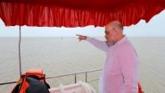 India News | Gujarat: Union Minister Amit Shah Inspects Harami Nala Creek in Kachchh