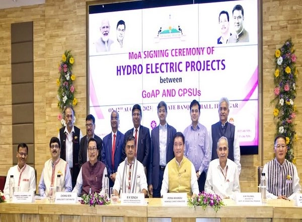 India News | Arunachal Pradesh Govt Inks MoA with 3 Central Govt PSUs; Allots 12 Hydropower Projects
