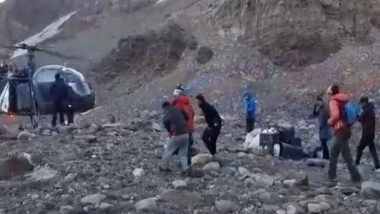 India News | IAF Rescues Injured Mountaineer from Ladakh Base Camp