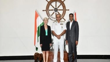 World News | US Congressional Delegation Visits Western Naval Command Headquarters in Mumbai