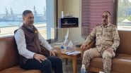World News | Indian Envoy Calls on Kuwait's Navy Chief, Discusses Navy to Navy Cooperation