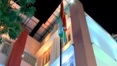 Independence Day 2023: Queen Mira International School in Madurai Hoist National Flag at Midnight