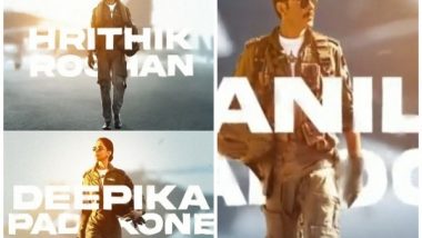 Fighter: Hrithik Roshan and Deepika Padukone's First Look as Indian Air Force Pilots, Movie To Release On January 25, 2024 (Watch Video)