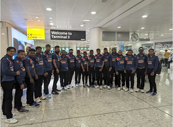 Sports News | Indian Men's Blind Cricket Team Reaches London for IBSA World Games, to Take on Pakistan on August 20
