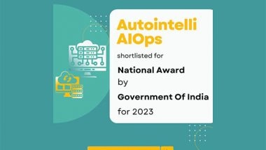 Business News | Autointelli AIOps Shortlisted for National Award by Government of India for 2023