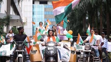 Business News | Nidarshana Gowani Organizes Bike Rally at Kamala Mills to Celebrate Indian Independence and Promote Women Empowerment