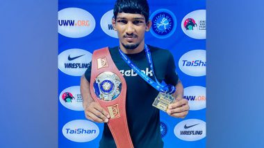 Sports News | Mohit Kumar Creates History by Becoming U20 World Wrestling Champion