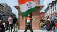 Sports News | Gujarati Cricket Enthusiast's Heartfelt I-Day Celebration at J-K's Lal Chowk Takes Internet by Storm