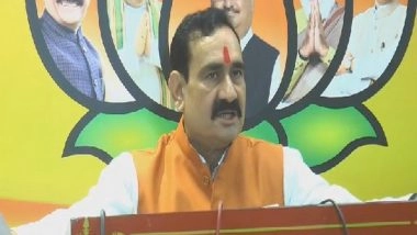 India News | “Someone's Eye Flu is Getting Cured ”: Narottam Mishra Takes a Jibe at Digvijaya Singh’s Remark About Not Banning Bajrang Dal