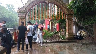 India News | Uttarakhand Rainfall: Part of Tapkeshwar Mahadev Temple in Dehradun Collapses