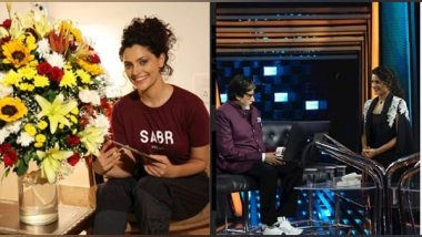 Entertainment News | Saiyami Kher Receives Handwritten Note from Amitabh Bachchan for Her Performance in ‘Ghoomer’
