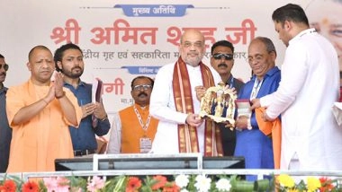 India News | UP: Amit Shah Attends Ex-CM Kalyan Singh's Second Death Anniversary Ceremony