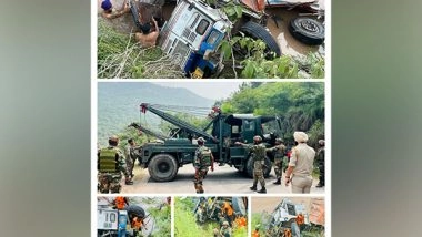 India News | J-K: Army Carries out Rescue of Civil Truck from Nausera Tawi River