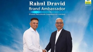 Business News | BPCL Announces Legendary Cricketer Rahul Dravid as Their Brand Ambassador