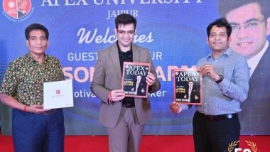 Business News | Apex University, Jaipur Welcomed Its New Batch Through a 3-Day Orientation Program for Diverse Academic Pursuits