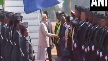 World News | PM Modi Arrives in South Africa for 15th BRICS Summit 