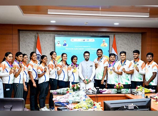 Sports News | Sports Minister Anurag Thakur Felicitates Medal-winning Compound, Recurve Archers