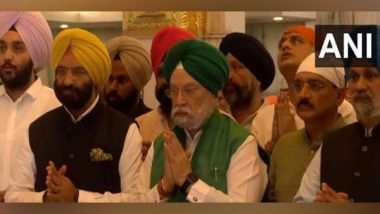 India News | Hardeep Puri Attends &lsquo;ardas&rsquo; for Successful Soft Landing of Chandrayaan-3