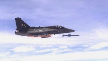 India News | Light Combat Aircraft Tejas Successfully Fires Beyond Visual Range Air-to-air Missile