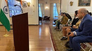 World News | Chandrayaan-3: Diaspora Members Watch Historic Soft Landing at Special Screening at Indian Embassy in US