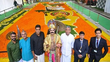 Business News | Ujjivan Small Finance Bank Sets a World Record with a Grand Pookalam Depicting Kerala’s Cultural and Art Heritage