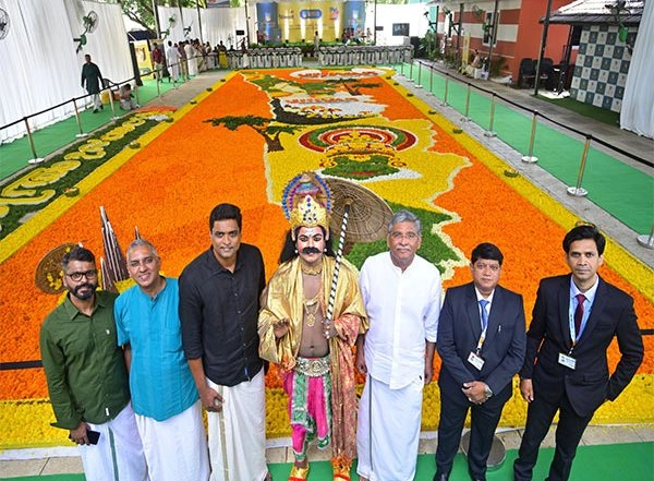 Business News | Ujjivan Small Finance Bank Sets a World Record with a Grand Pookalam Depicting Kerala’s Cultural and Art Heritage