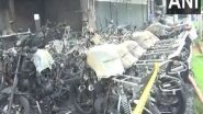 India News | Over 400 Bikes Gutted in Fire in Bike Showroom in Andhra's Vijayawada