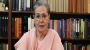 India News | &ldquo;Thrilled at Magnificent Achievement&rdquo;: Sonia Gandhi Writes to ISRO Chief on Chandrayaan-3 Success