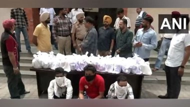 India News | Punjab: Three Drug Peddlers Held with 41 Kgs of Heroin in Amritsar