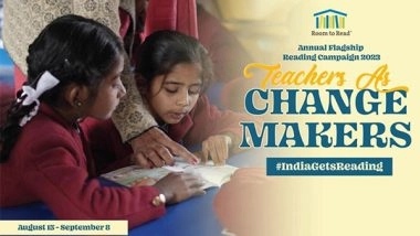 Business News | Empowering Children's Foundational Learning: Room to Read India Launches Annual Flagship Campaign #IndiaGetsReading 5.0 Across Twelve States