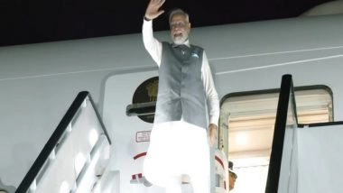 World News | PM Modi Emplanes for Greece After Conclusion of BRICS Summit