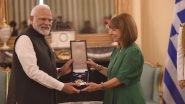 World News | Amit Shah Congratulates PM Modi on Receiving 'Grand Cross of the Order of Honour&rsquo; from Greece